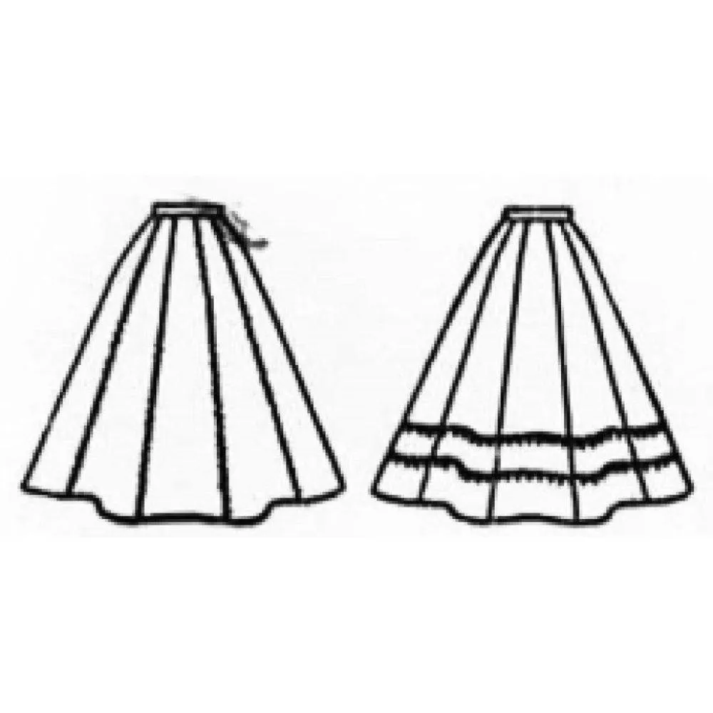 1950s Pattern, Flared Full Skirt, Rockabilly - Multi-sizes