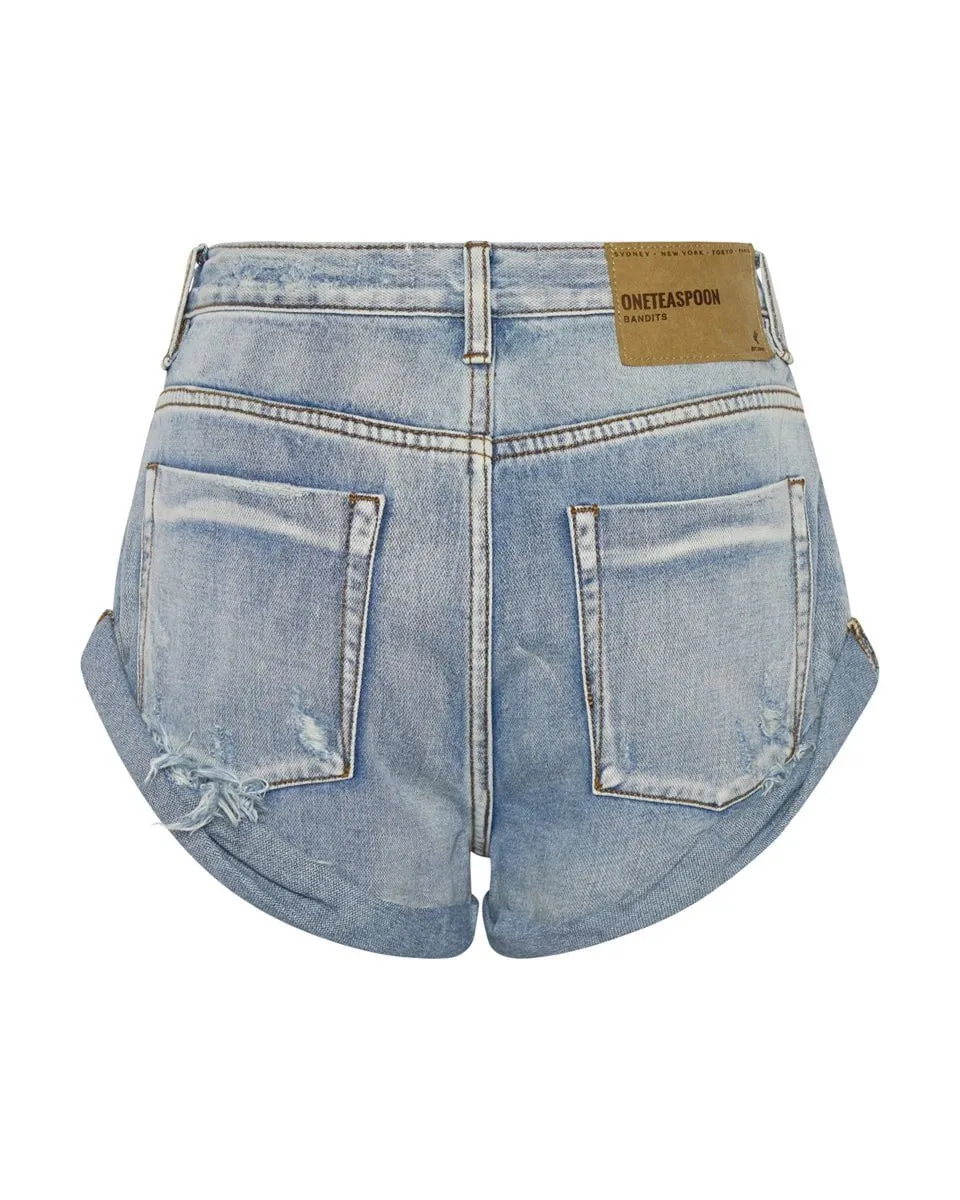 Bandit Low Waist Denim Shorts Hendrixe