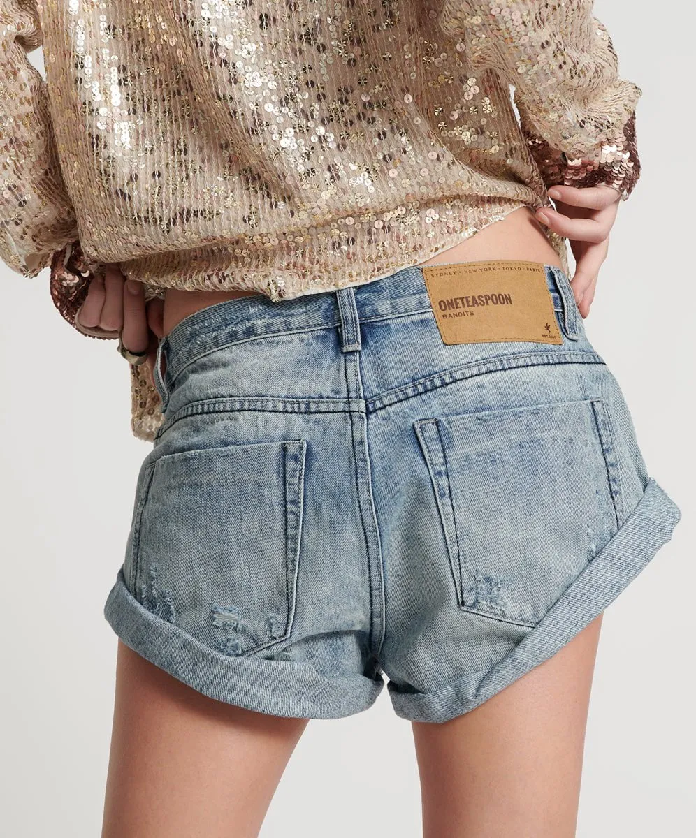 Bandit Low Waist Denim Shorts Salty Dog