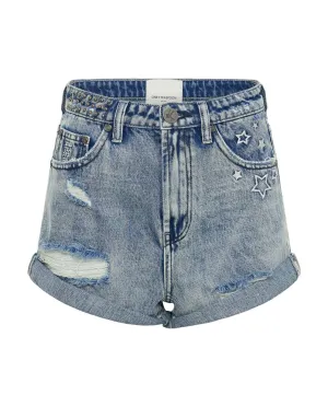 Bandits High Waist Denim Shorts Salty Dog