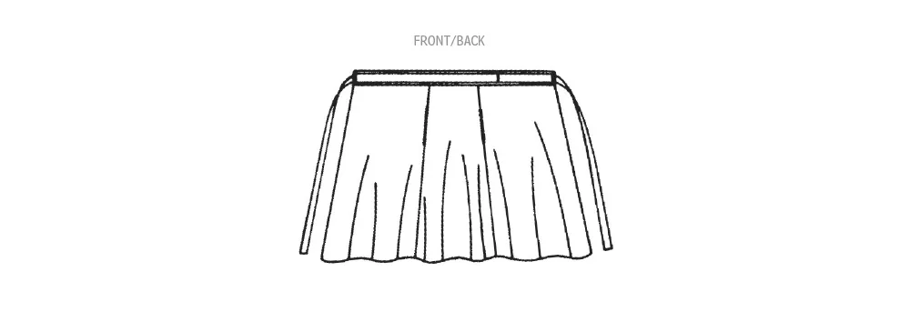 Butterick sewing pattern B6986 Misses' Skirt