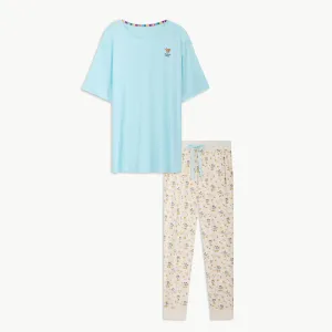 Disney | Magnetic Me Mickey Brunch Bunch men's modal short sleeve jogger set