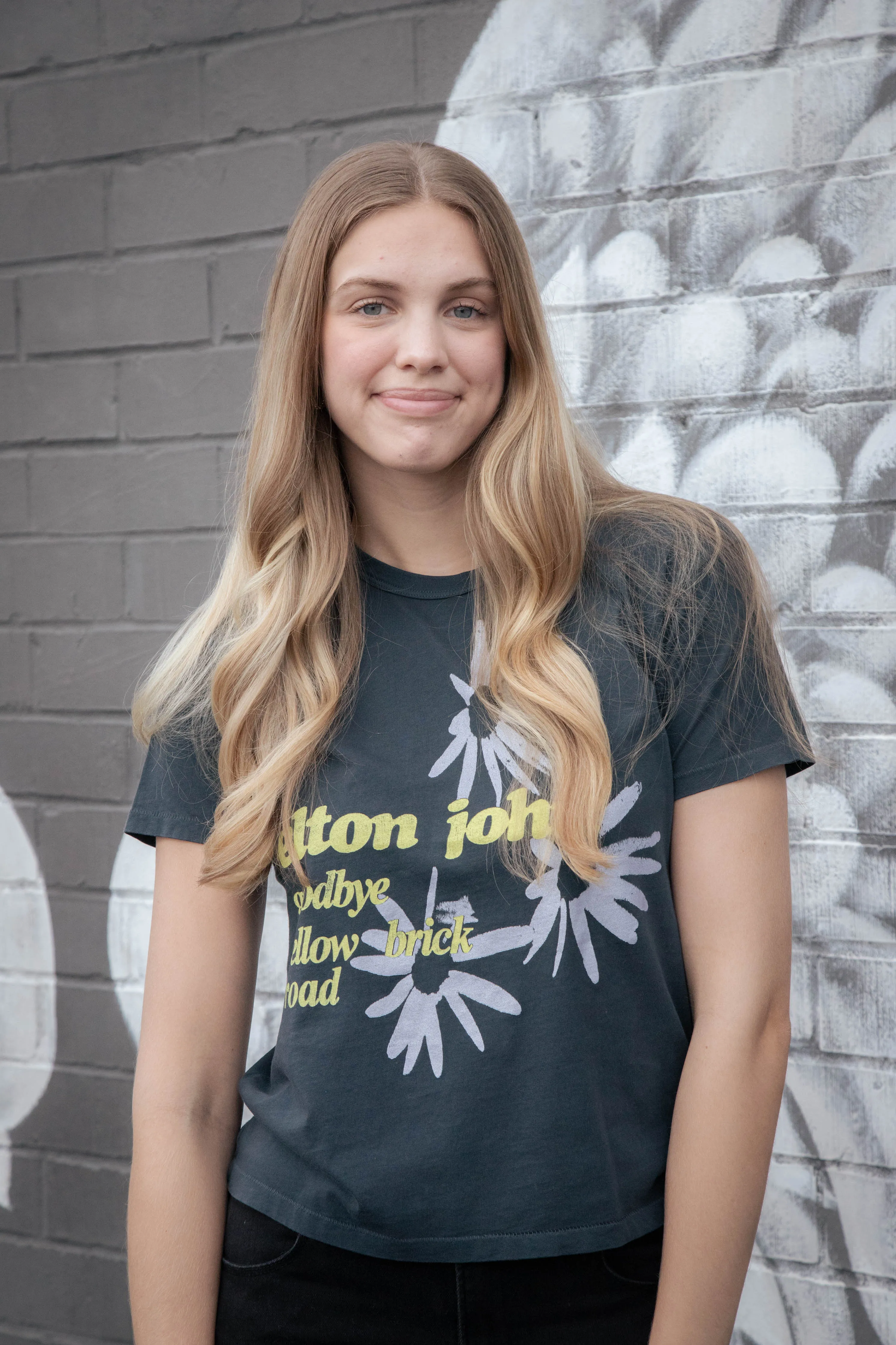 Elton John Yellow Brick Road Tee, Vintage Black | Daydreamer