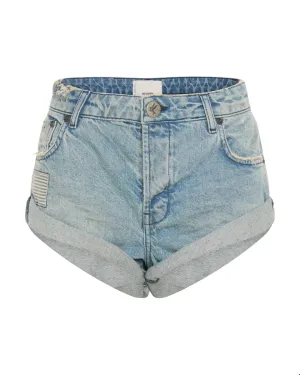 Jailbird Bandit Low Waist Denim Shorts - One Teaspoon