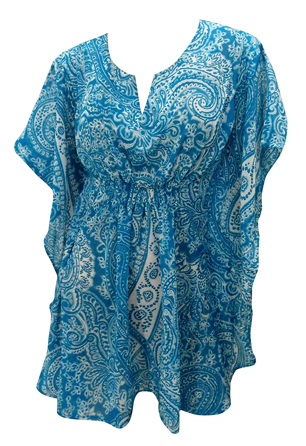 LA LEELA Bikini Swimwear Swimsuit Beach Cover ups Women Summer Dresses Printed