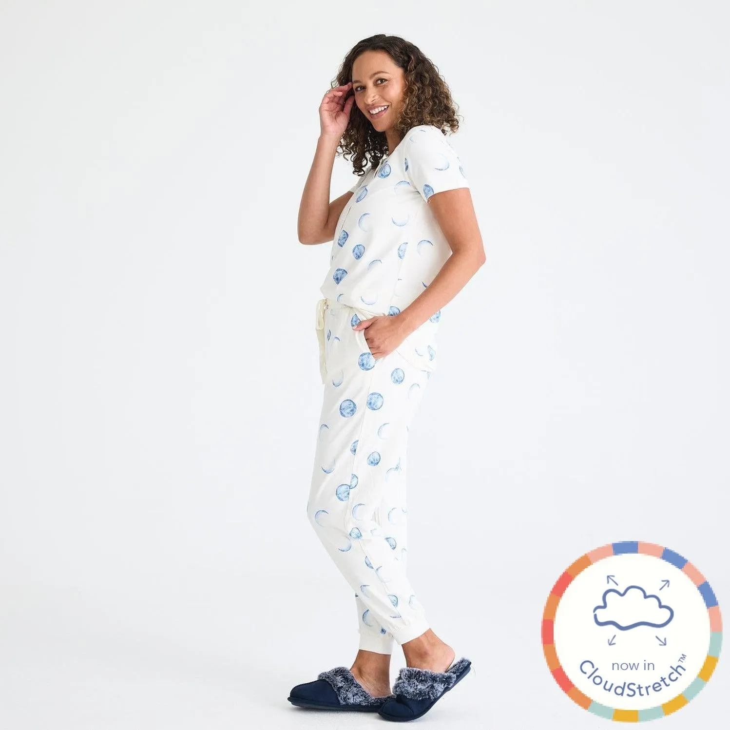 moonlight women's CloudStretch™ magnetic short sleeve jogger set