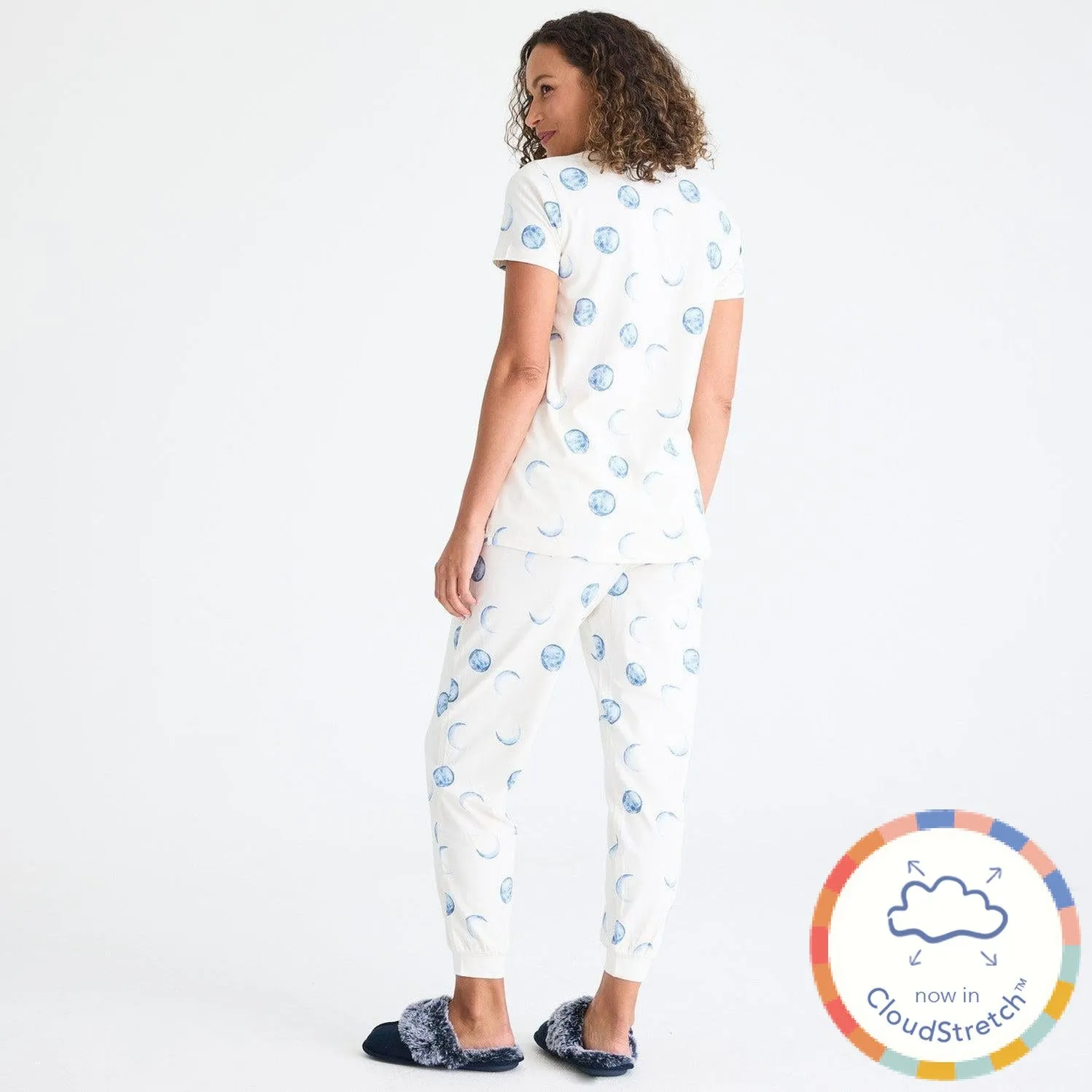 moonlight women's CloudStretch™ magnetic short sleeve jogger set
