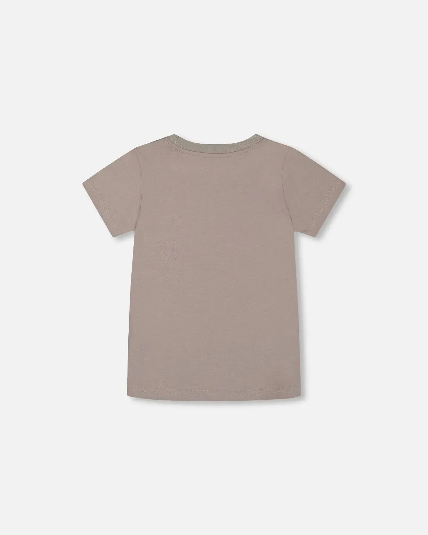 Organic Cotton Graphic Tee Gray, Black And White