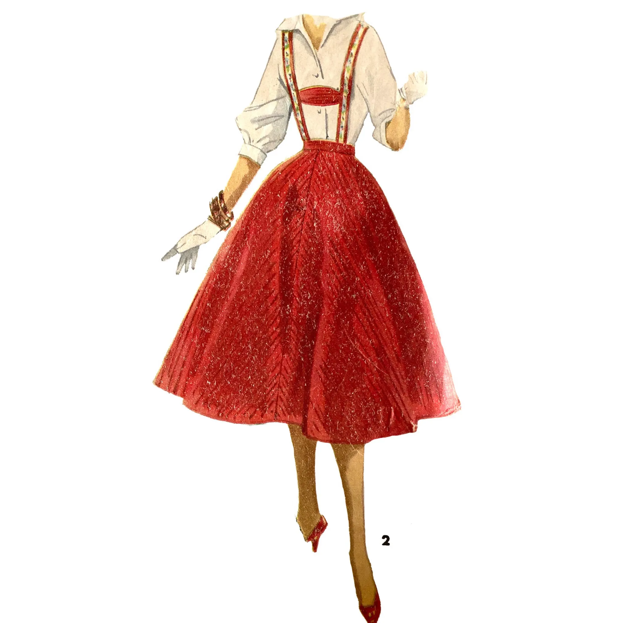 PDF - Vintage 1940s Pattern – Teenage Skirts and Suspenders -  Waist 25 ½” (64.8cm) - Instantly  Print at Home