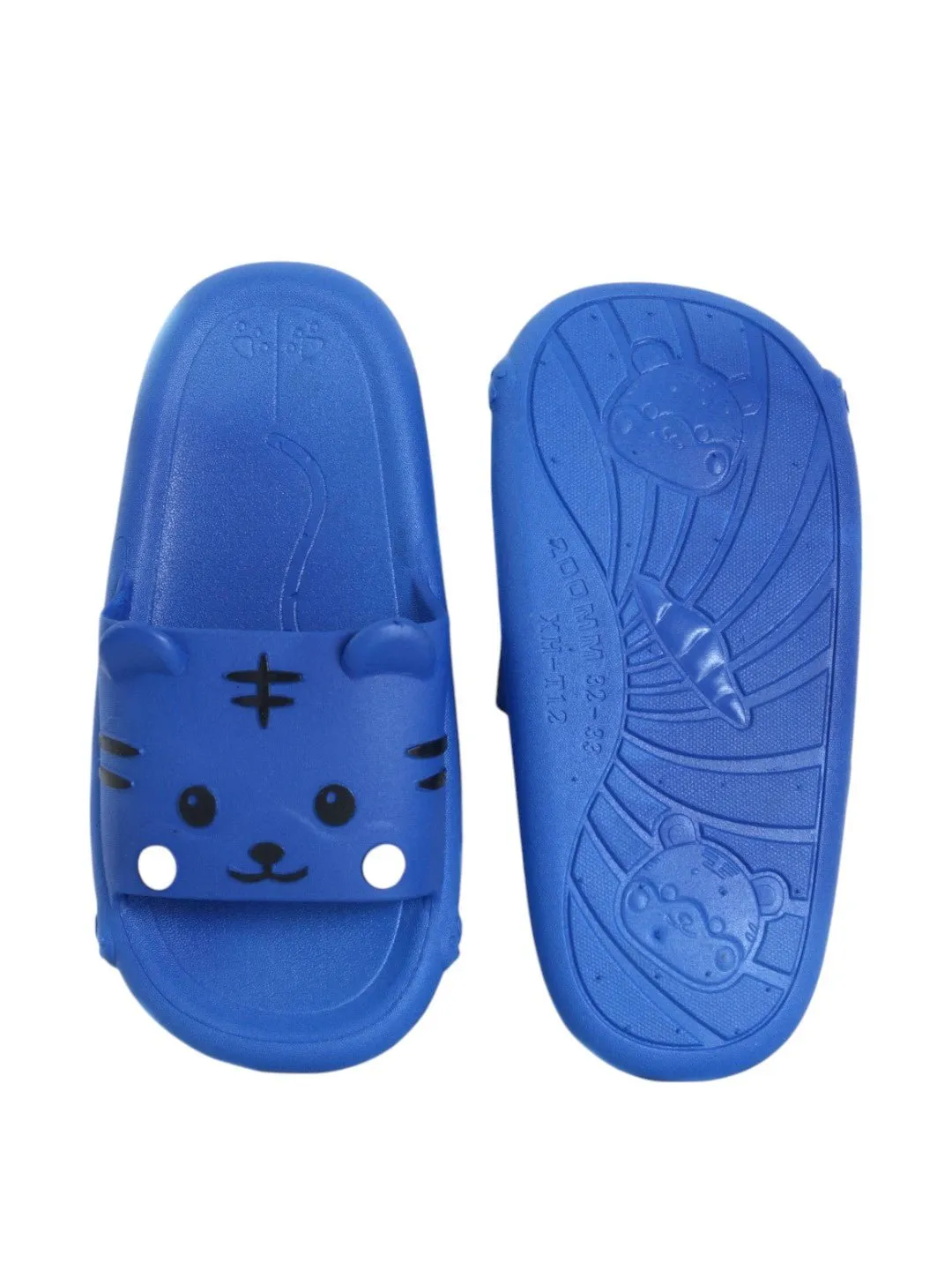 Playful Blue Cat-Themed Slides for Boys