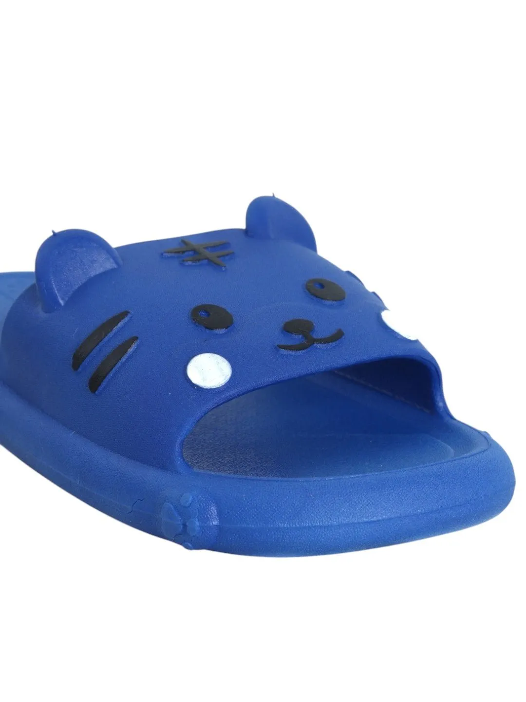 Playful Blue Cat-Themed Slides for Boys