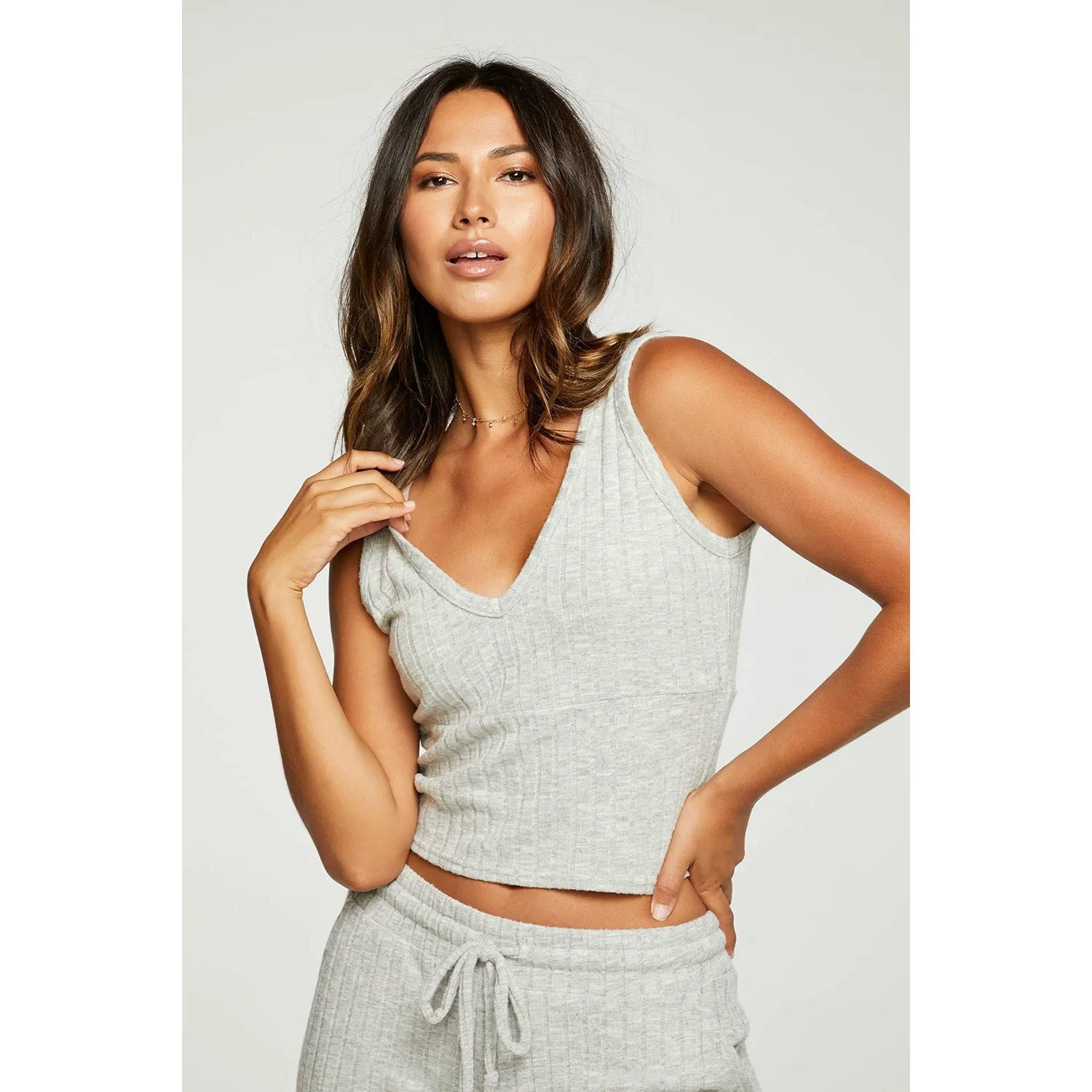 Poor Boy Rib Cropped Empire Seamless