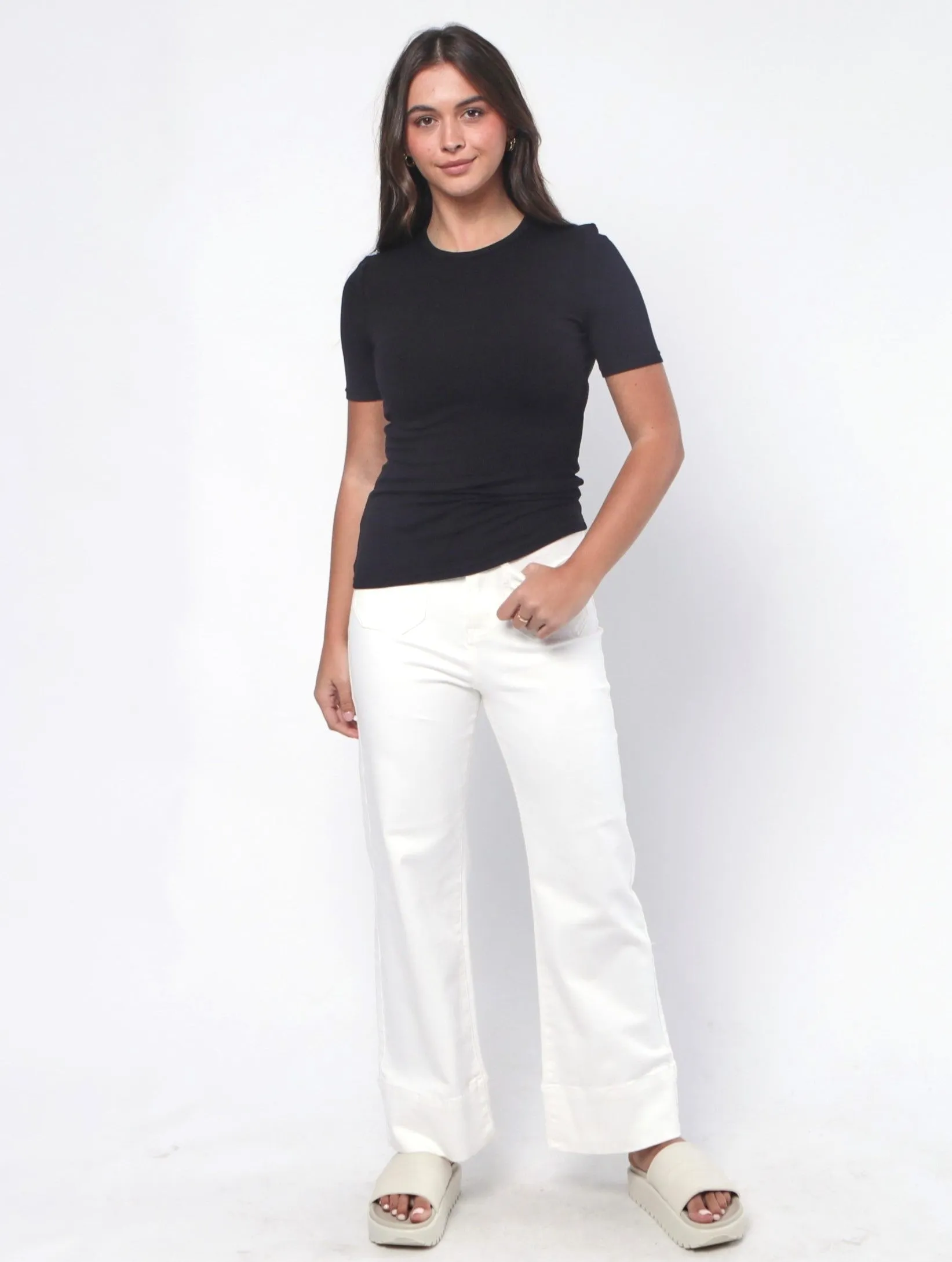 Ribbed Top - Black