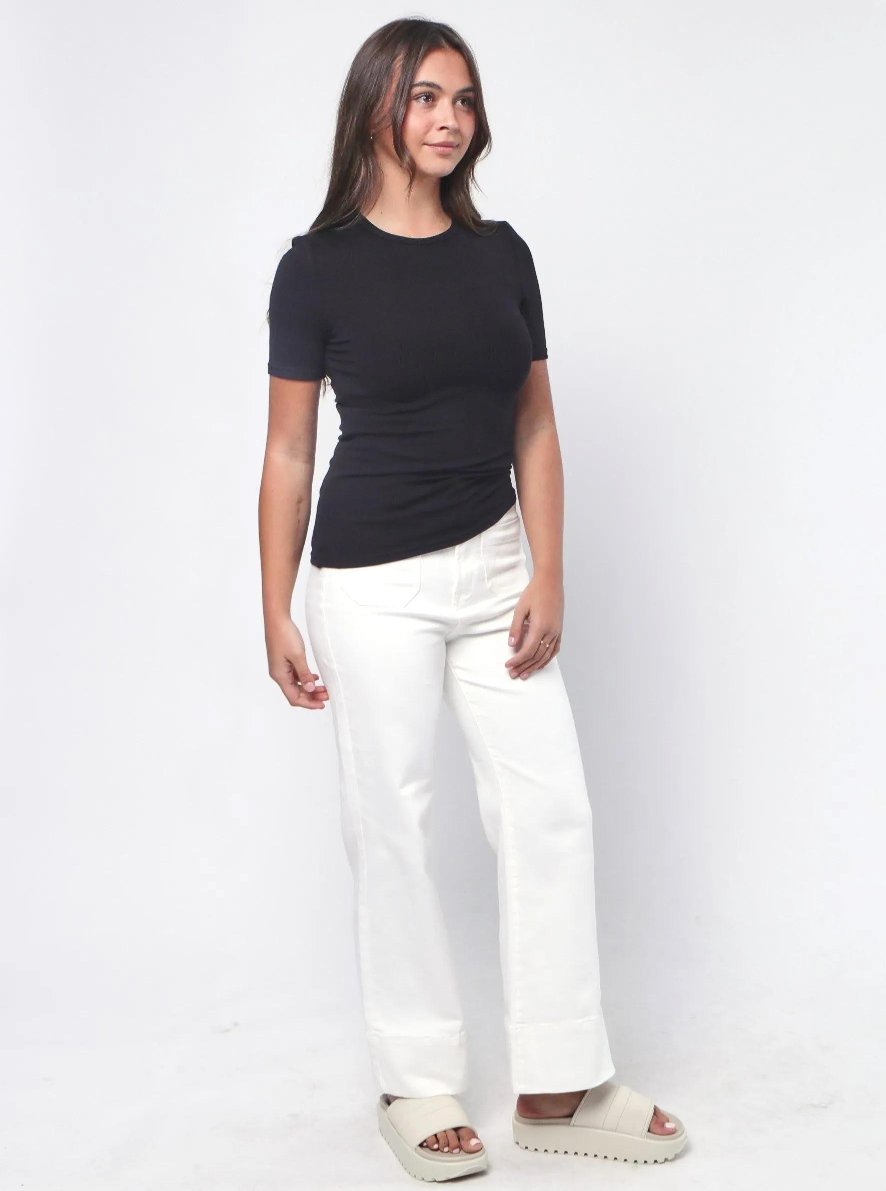 Ribbed Top - Black