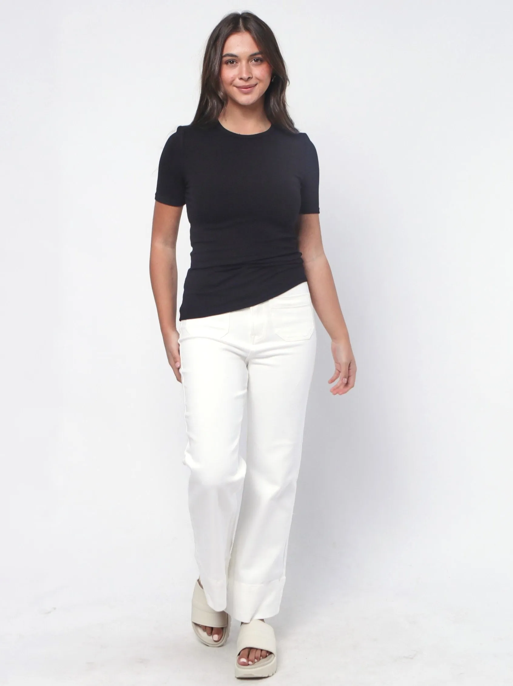 Ribbed Top - Black