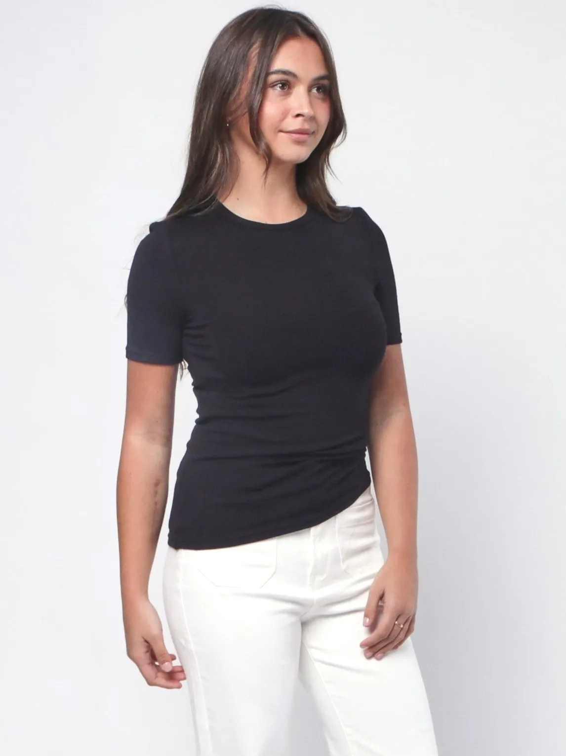 Ribbed Top - Black