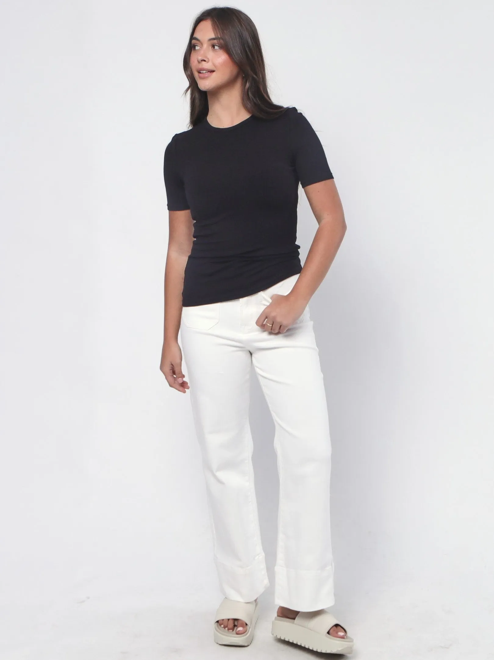 Ribbed Top - Black