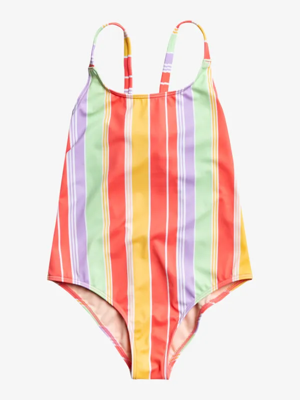 Roxy Girl's 7-16 Ocean Treasure One-Piece Swimsuit