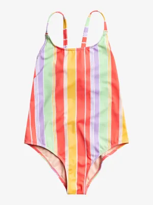 Roxy Girl's 7-16 Ocean Treasure One-Piece Swimsuit