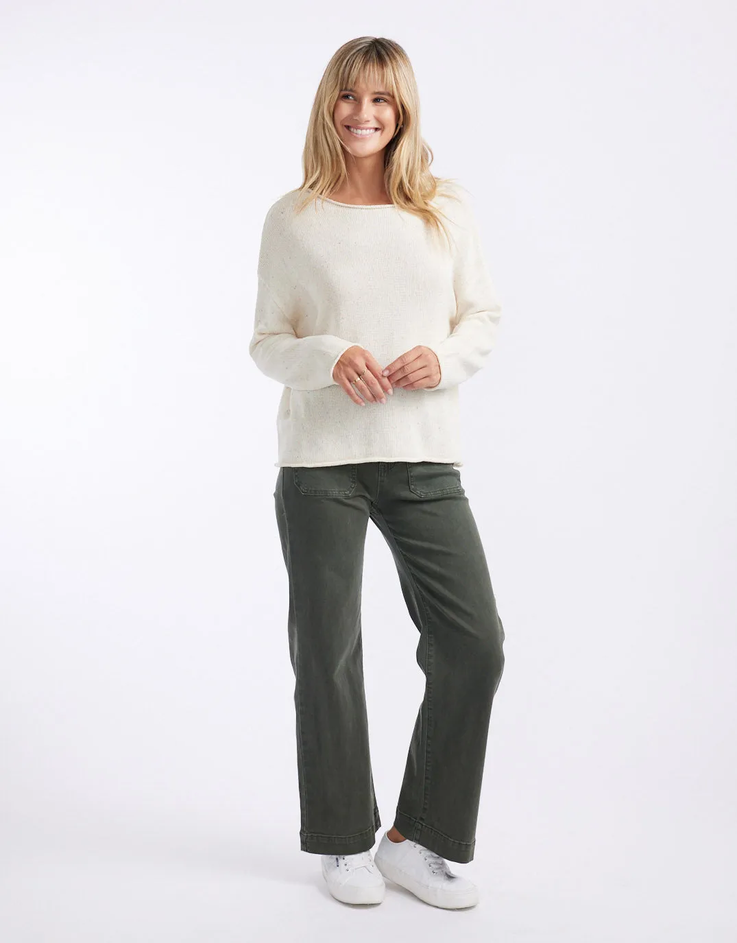 Speckle Spring Knit - Off White