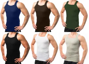 Square Cut G-unit Style Tank Top | Men's (6 Pack)