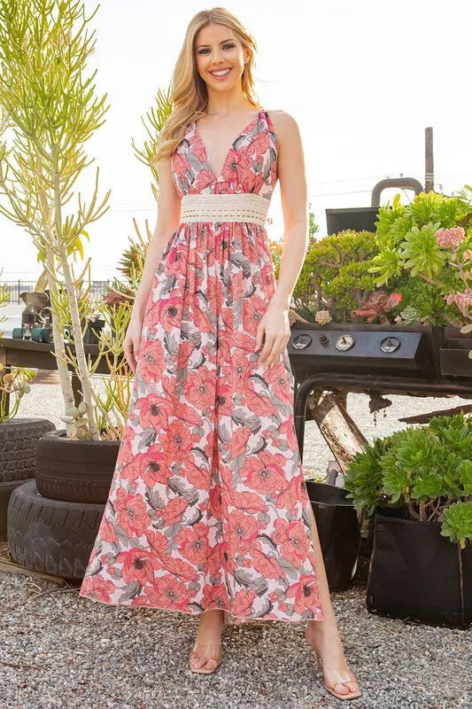 Summer Serenity Floral Maxi Dress