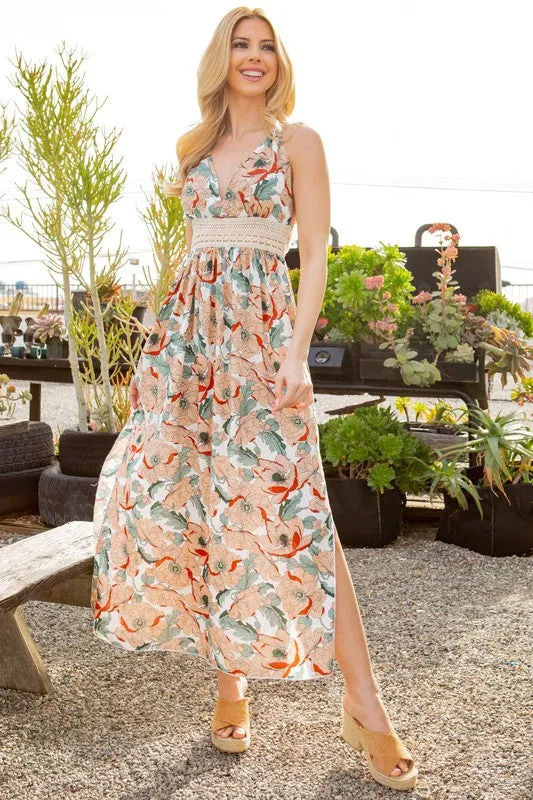 Summer Serenity Floral Maxi Dress