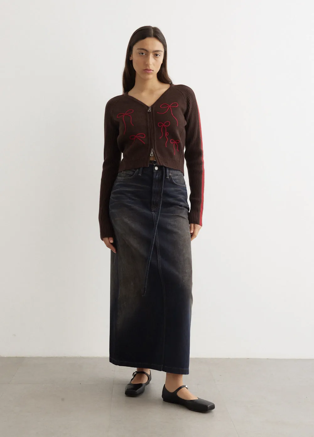 Talia Denim Maxi Skirt