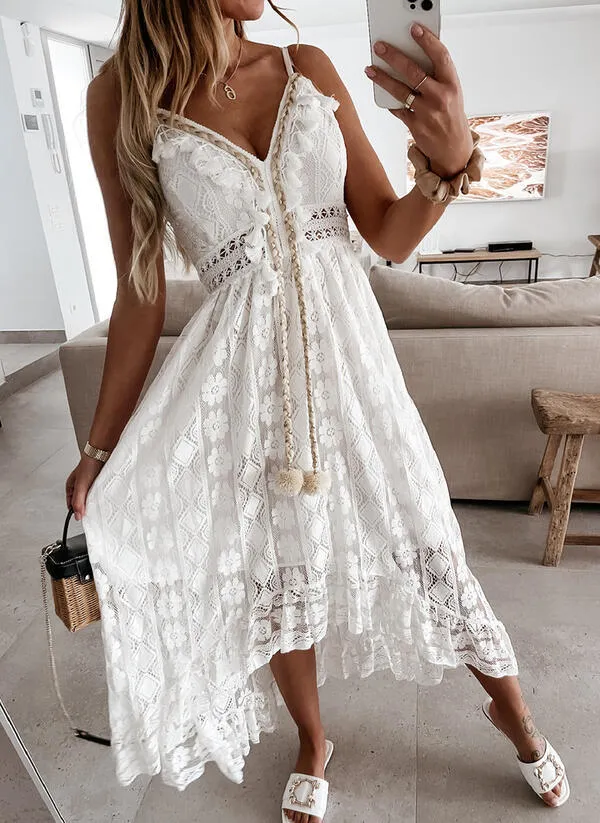TastyHottie - Enchanting Seaside Breeze Embroidered Maxi Dress