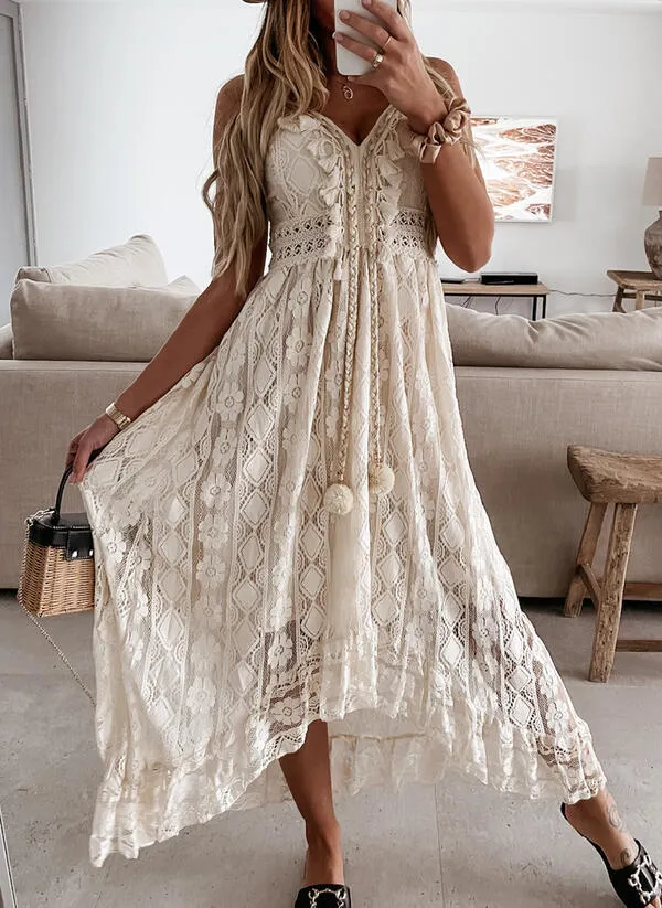 TastyHottie - Enchanting Seaside Breeze Embroidered Maxi Dress