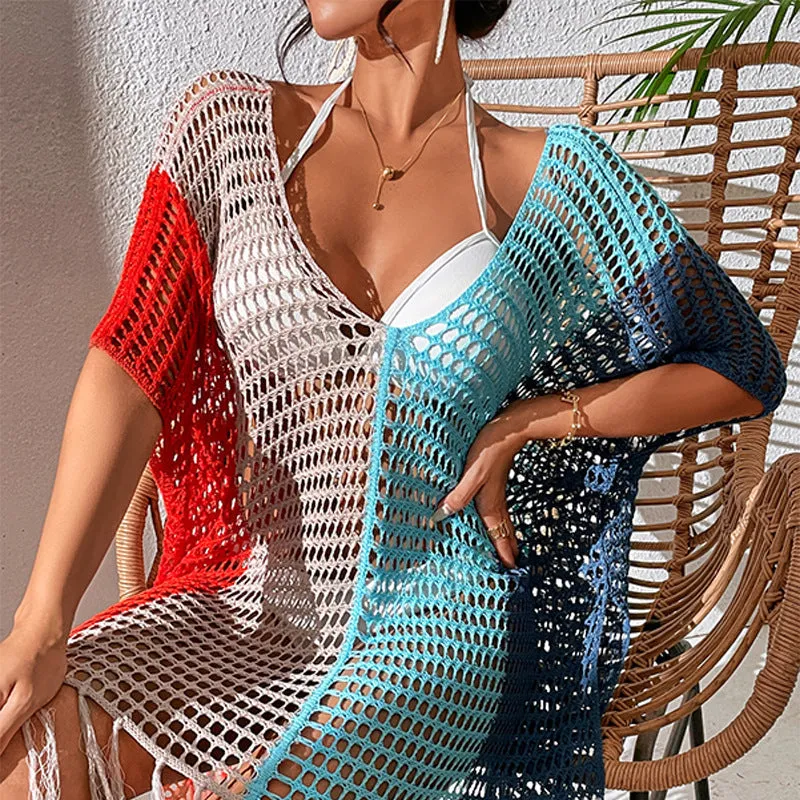 TastyHottie - Enchanting V-Neck Beach Kimono