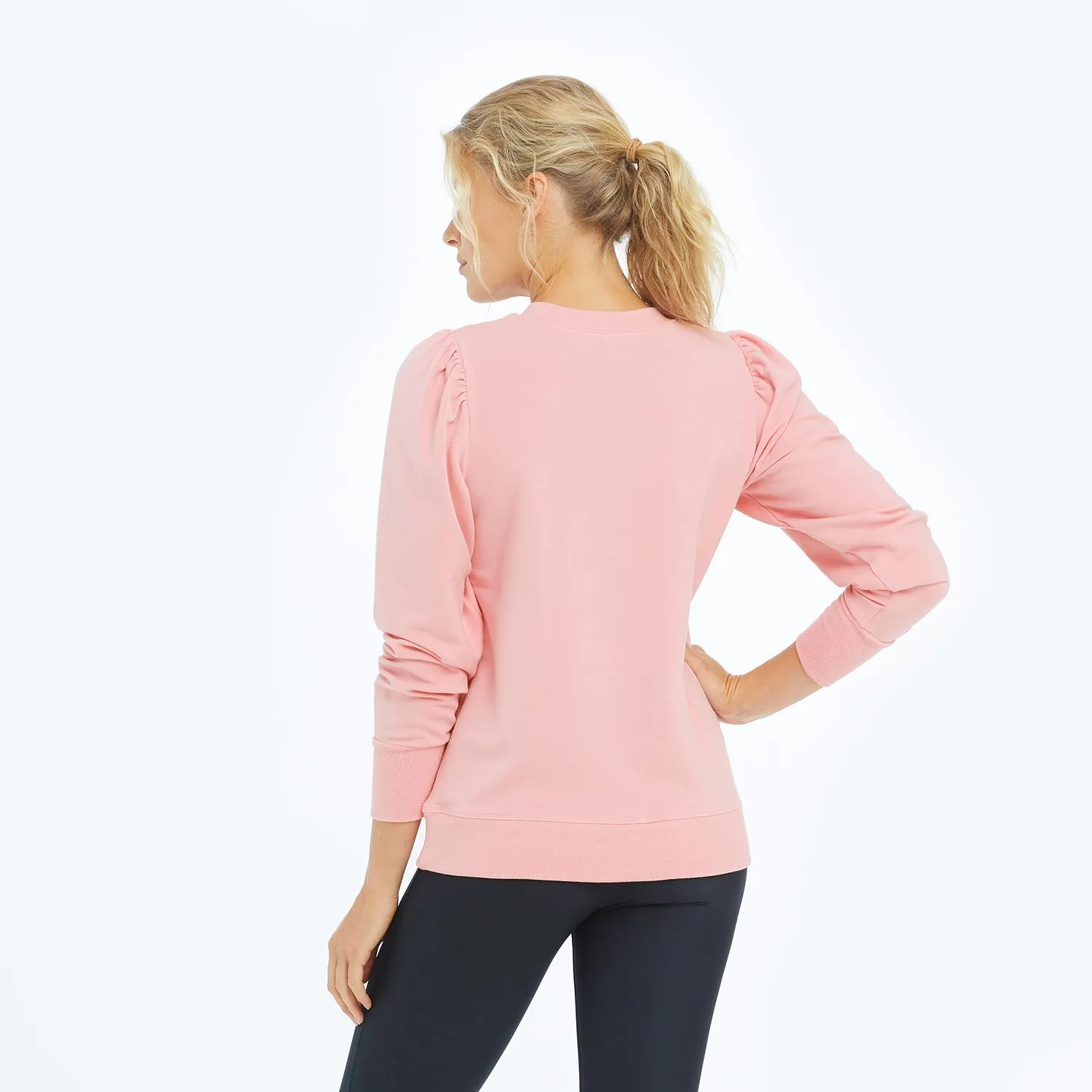 The Softest French Terry Puff Sleeve Pullover - Main