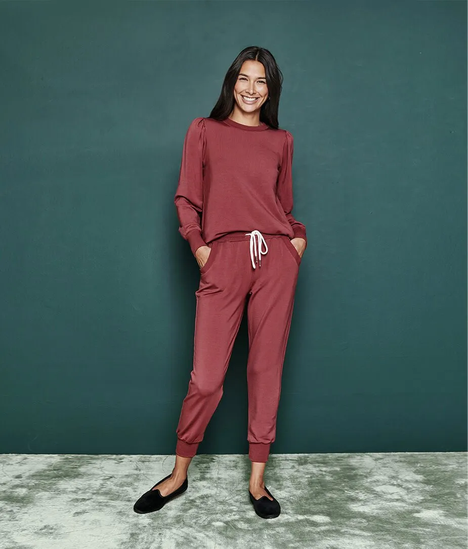 The Softest French Terry Puff Sleeve Pullover - Main