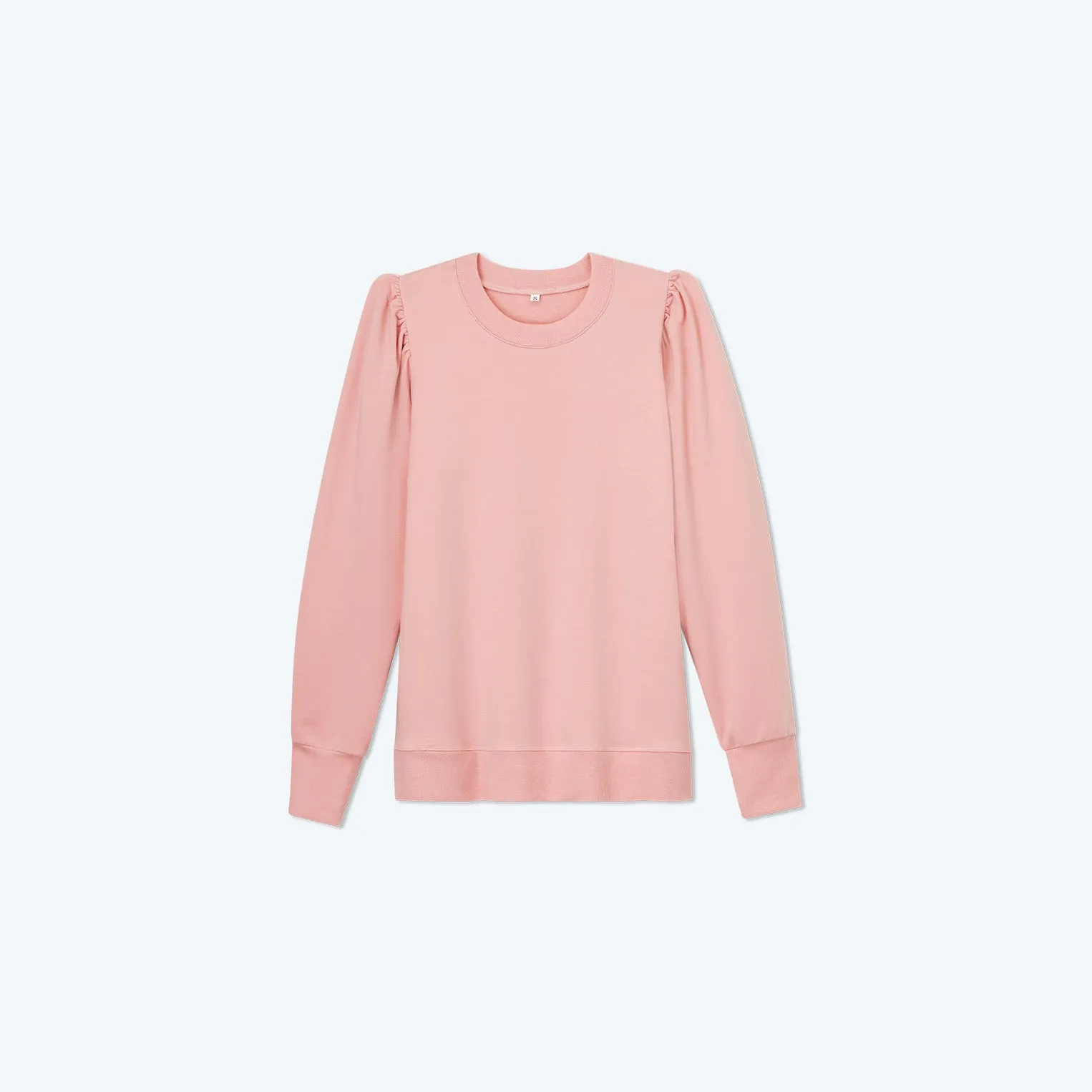 The Softest French Terry Puff Sleeve Pullover - Main