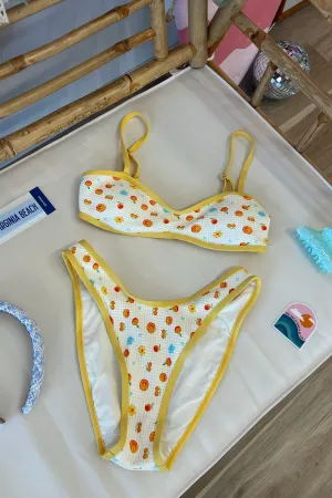 Venice Cheeky Bikini Bottom in Clementine