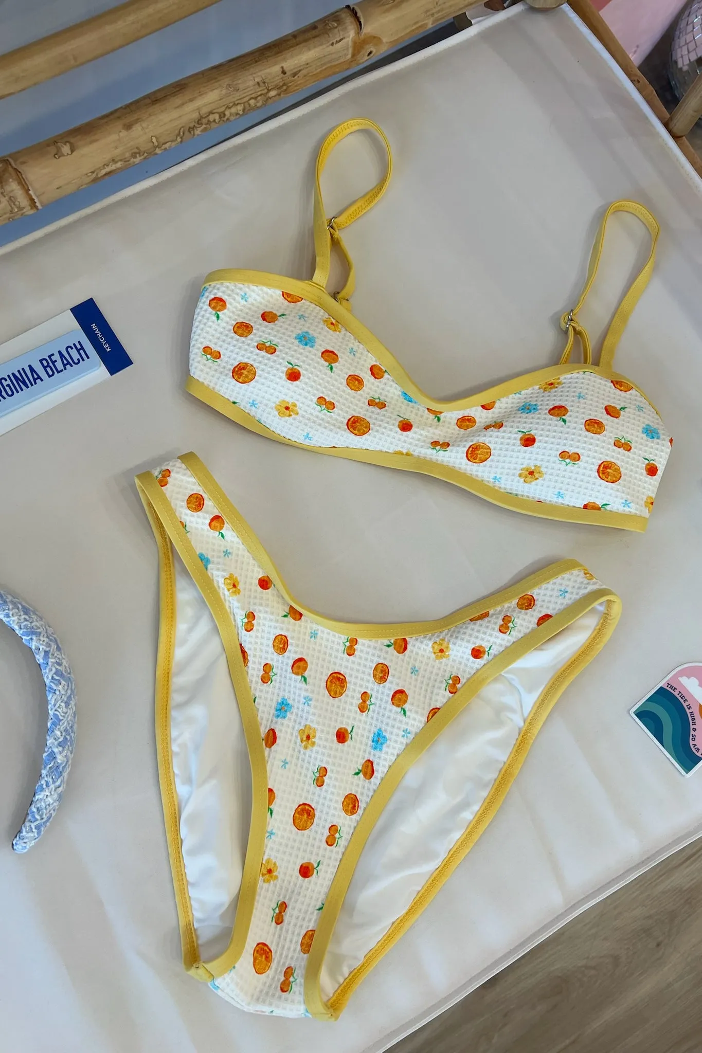 Venice Cheeky Bikini Bottom in Clementine