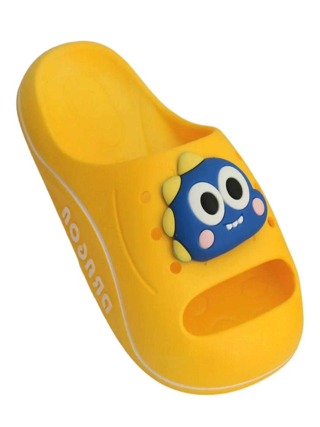 Vibrant Yellow Adorable Dino Sliders for Boys