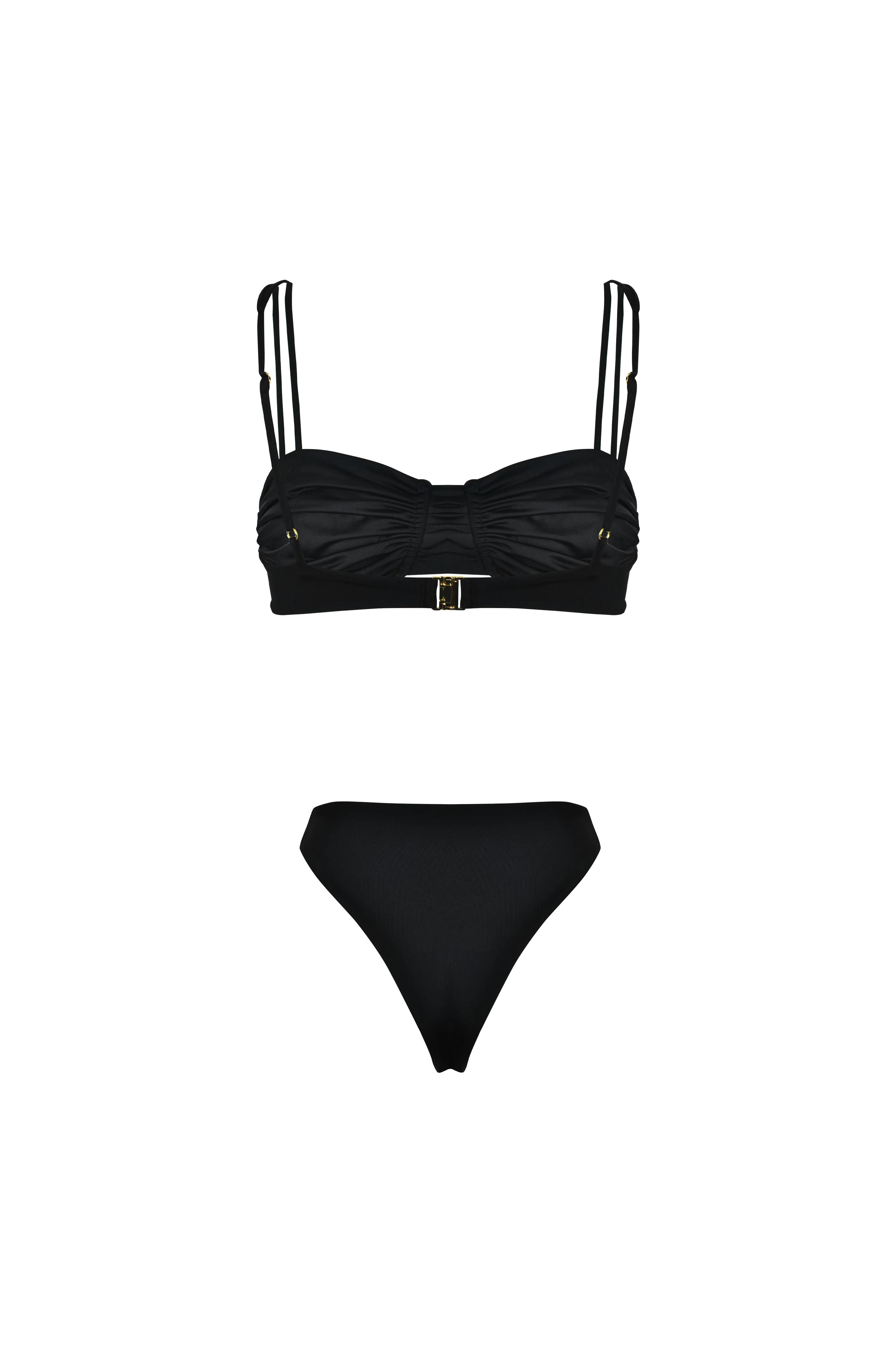 Zephyr Cheeky Bikini Bottom Black