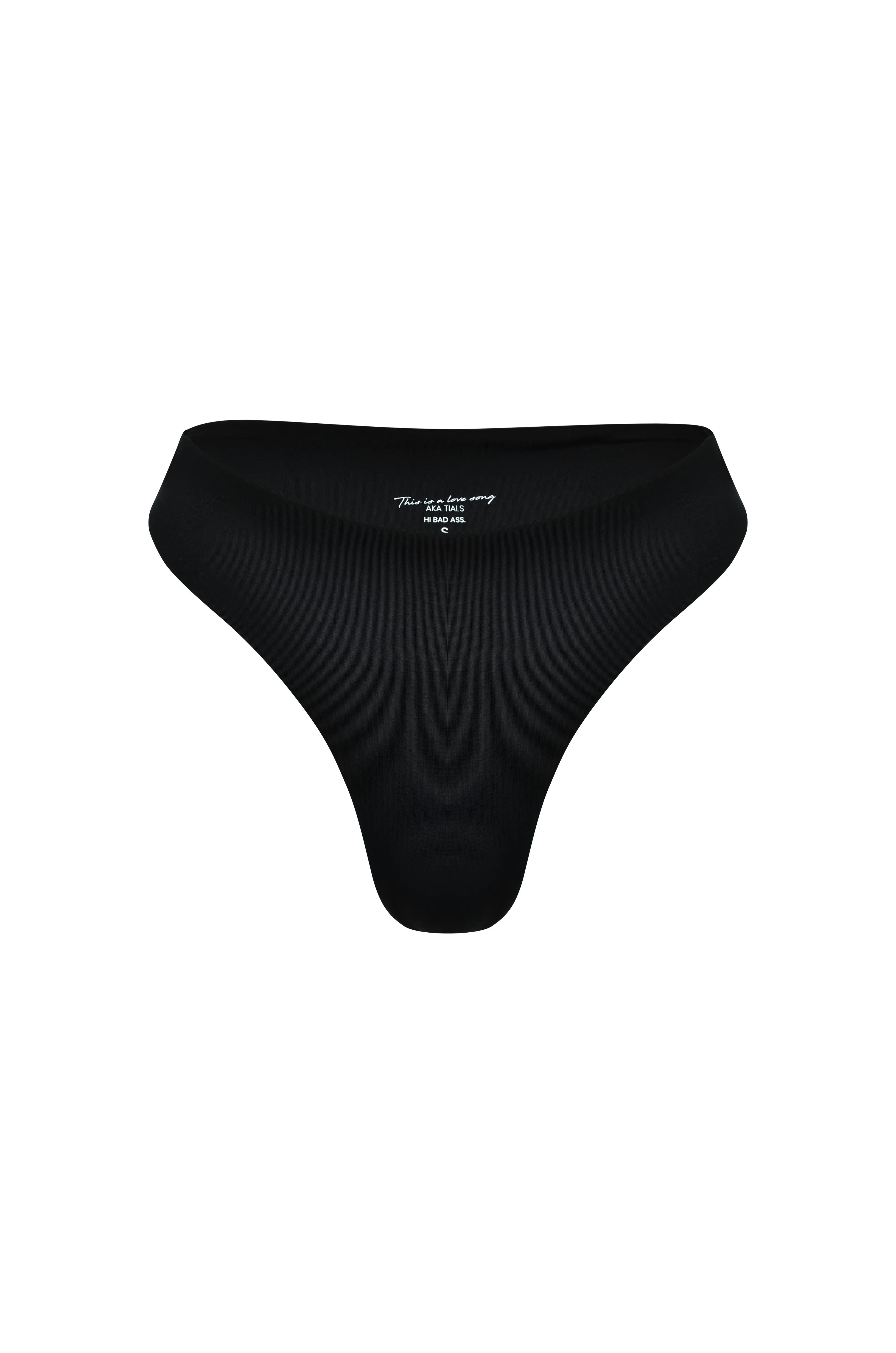 Zephyr Cheeky Bikini Bottom Black